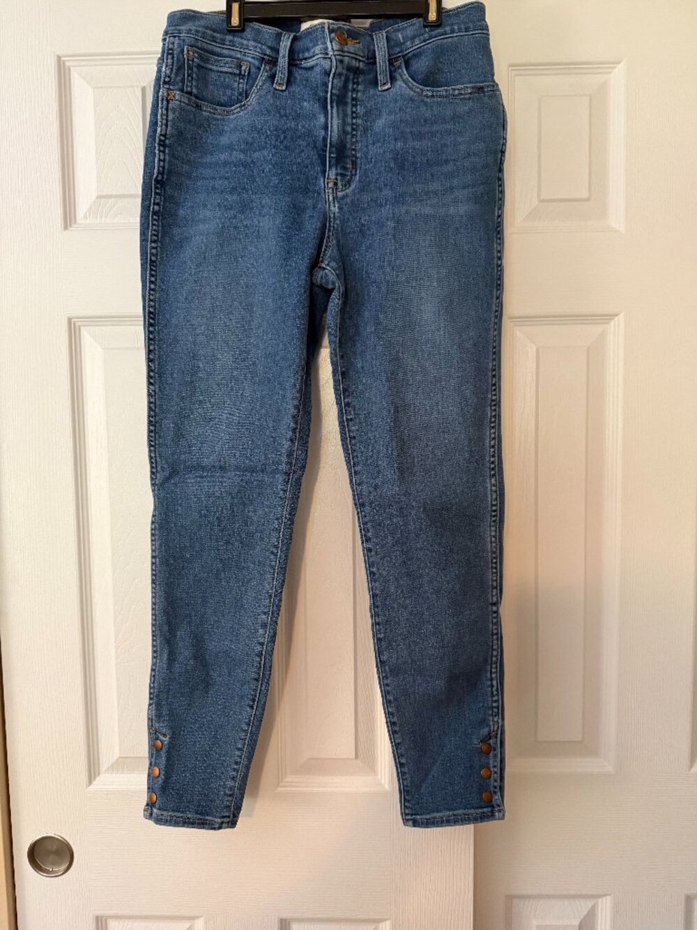 Madewell 10-Inch Roadtripper Skinny Jeans Size 29 Snap Ankle